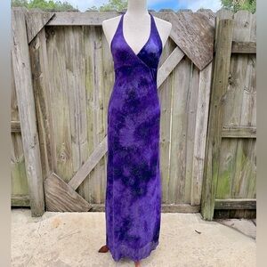 SOLD - City Triangles Purple Halter Prom Dress